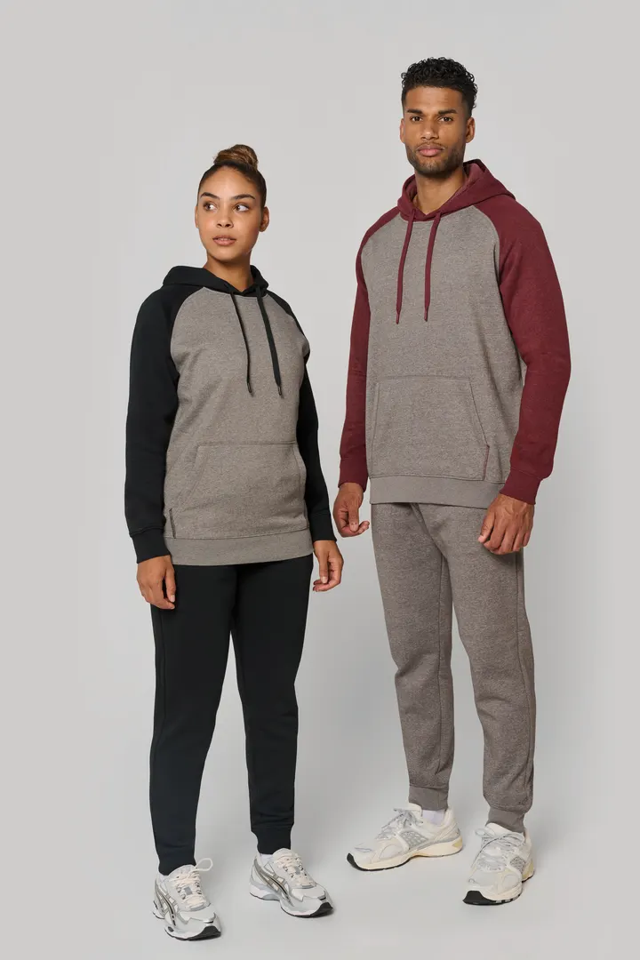 Zweifarbiges Kapuzensweatshirt für Erwachsene 23
