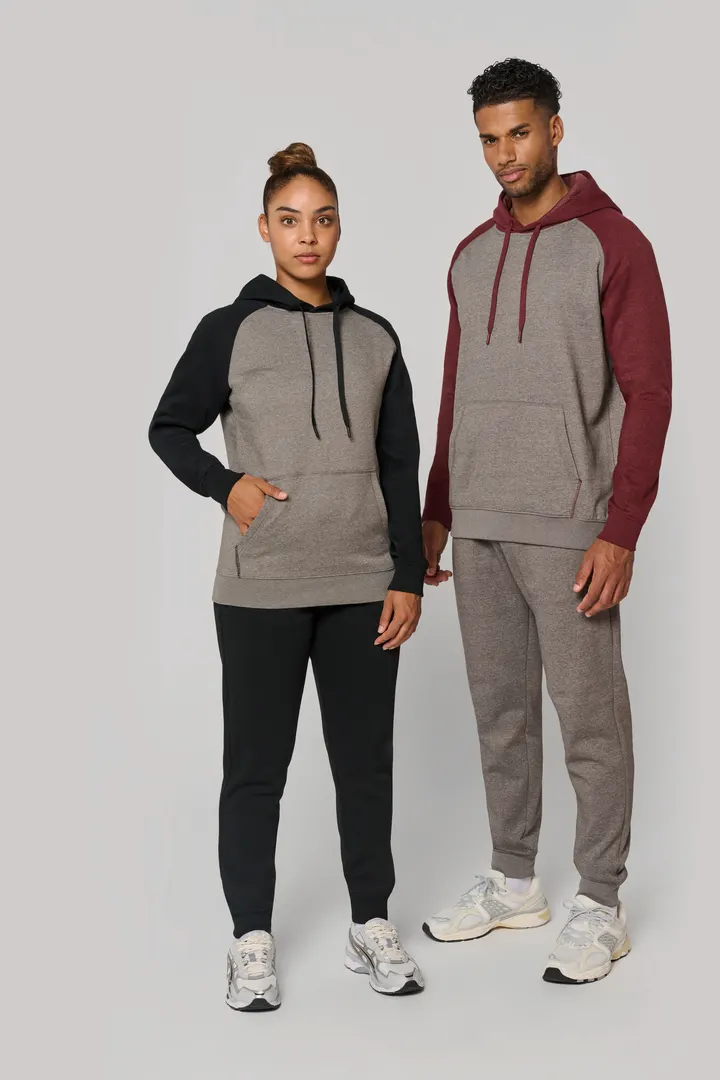 Zweifarbiges Kapuzensweatshirt für Erwachsene 24