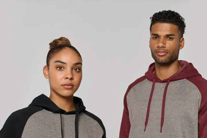 Zweifarbiges Kapuzensweatshirt für Erwachsene 25