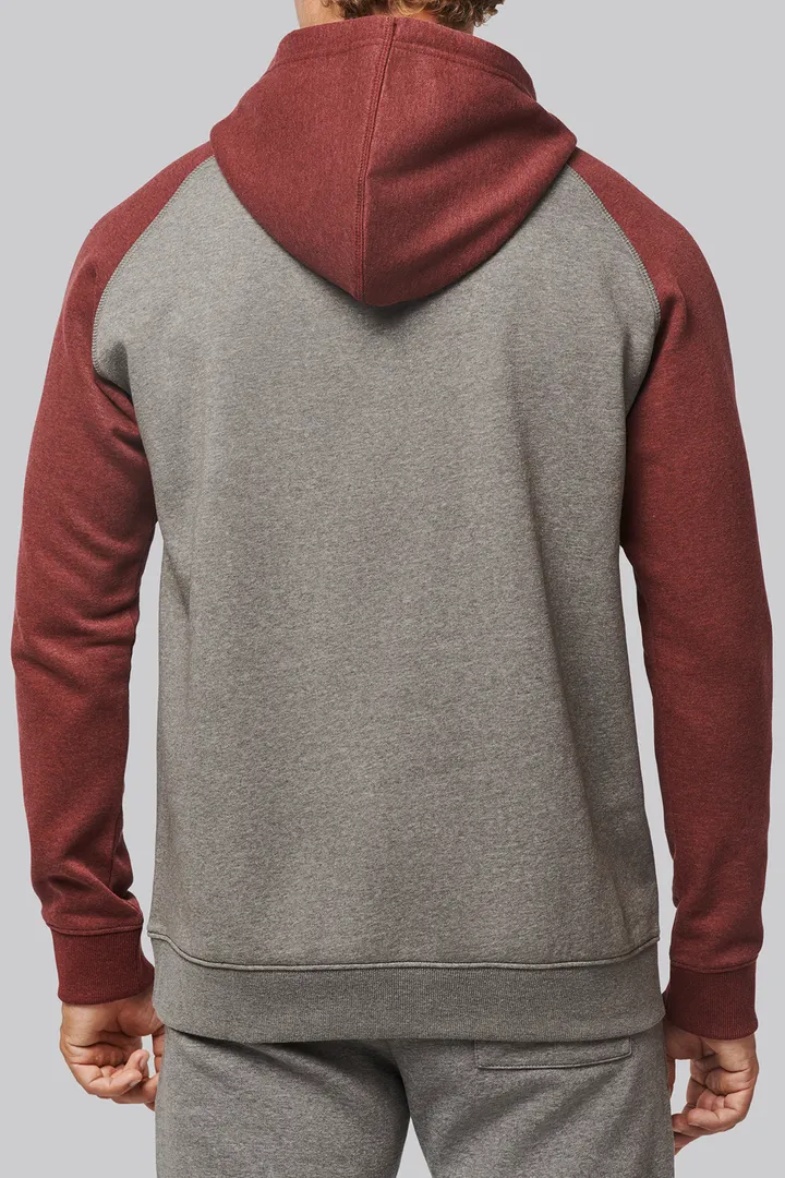 Zweifarbiges Kapuzensweatshirt für Erwachsene 6