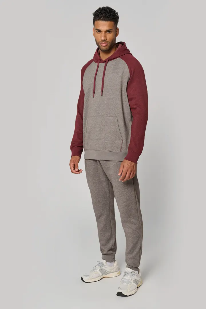 Zweifarbiges Kapuzensweatshirt für Erwachsene 4