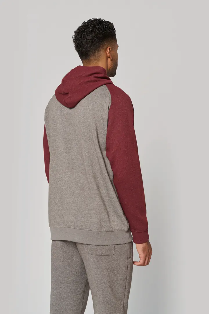 Zweifarbiges Kapuzensweatshirt für Erwachsene 9