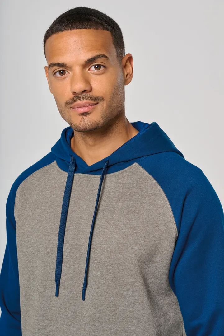 Zweifarbiges Kapuzensweatshirt für Erwachsene 12