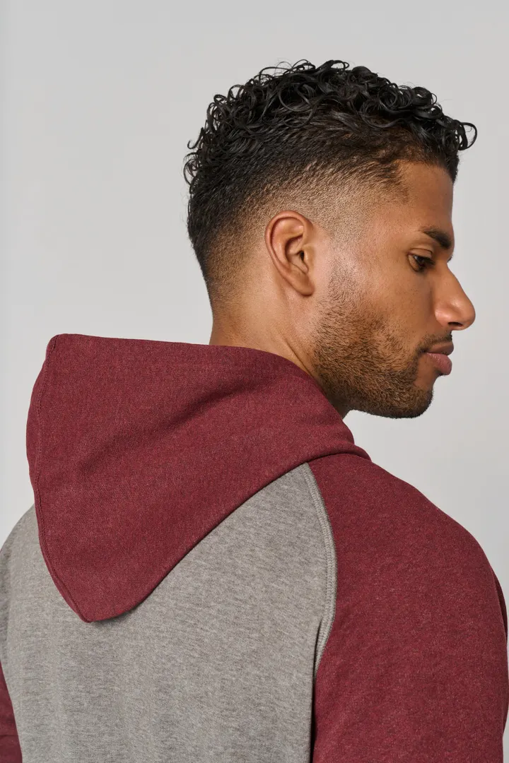 Zweifarbiges Kapuzensweatshirt für Erwachsene 11