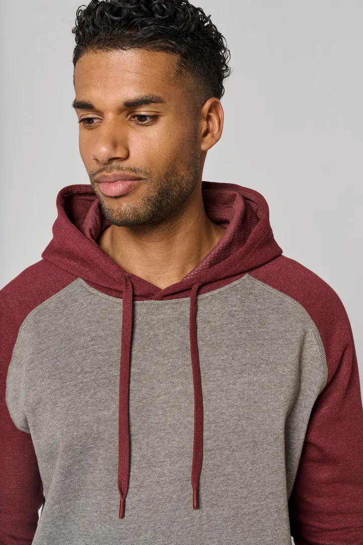 Zweifarbiges Kapuzensweatshirt für Erwachsene 13