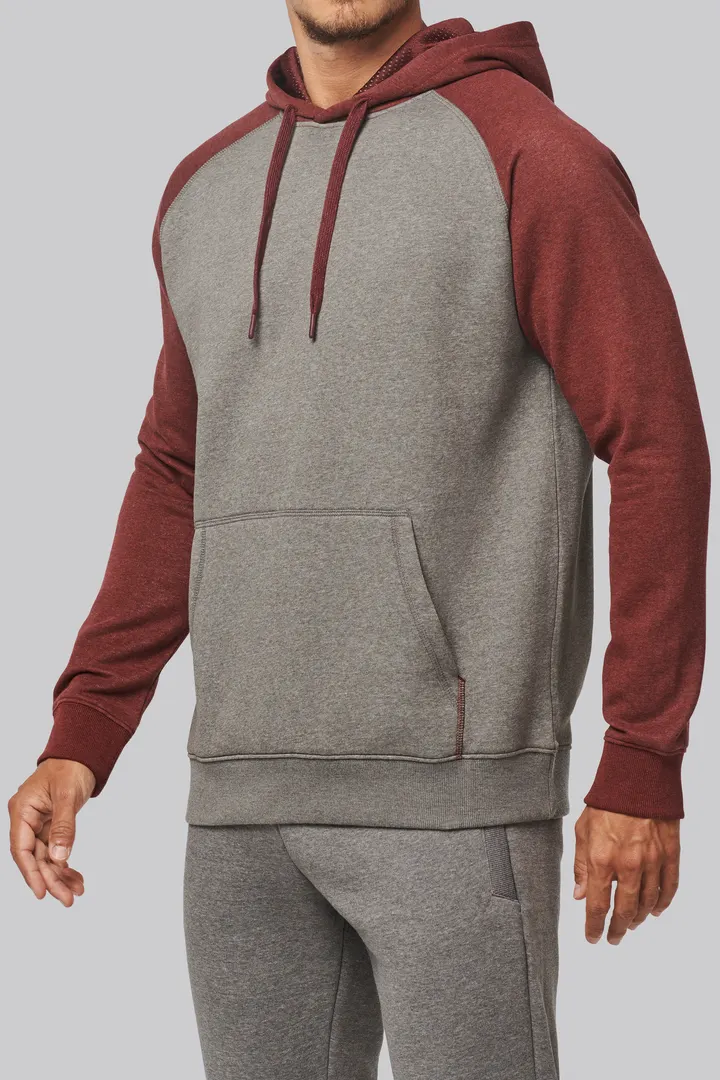 Zweifarbiges Kapuzensweatshirt für Erwachsene 3