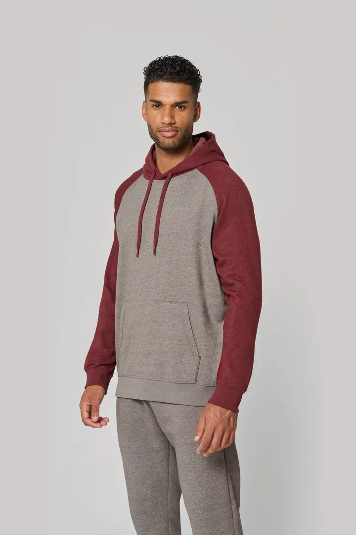 Zweifarbiges Kapuzensweatshirt für Erwachsene
