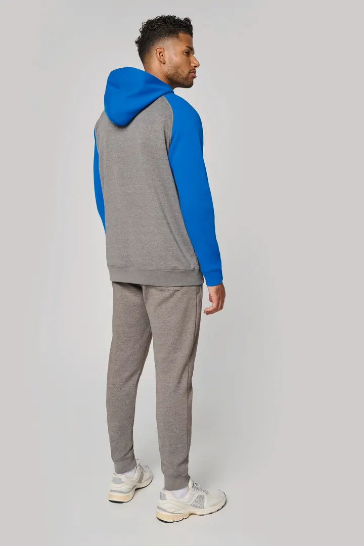 Veste molleton zippée capuche bicolore unisexe 7