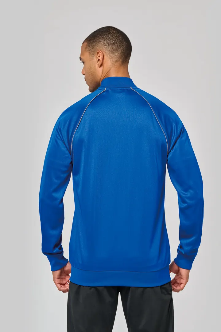 Unisex-Trainingsjacke mit Reißverschluss und Paspel 6