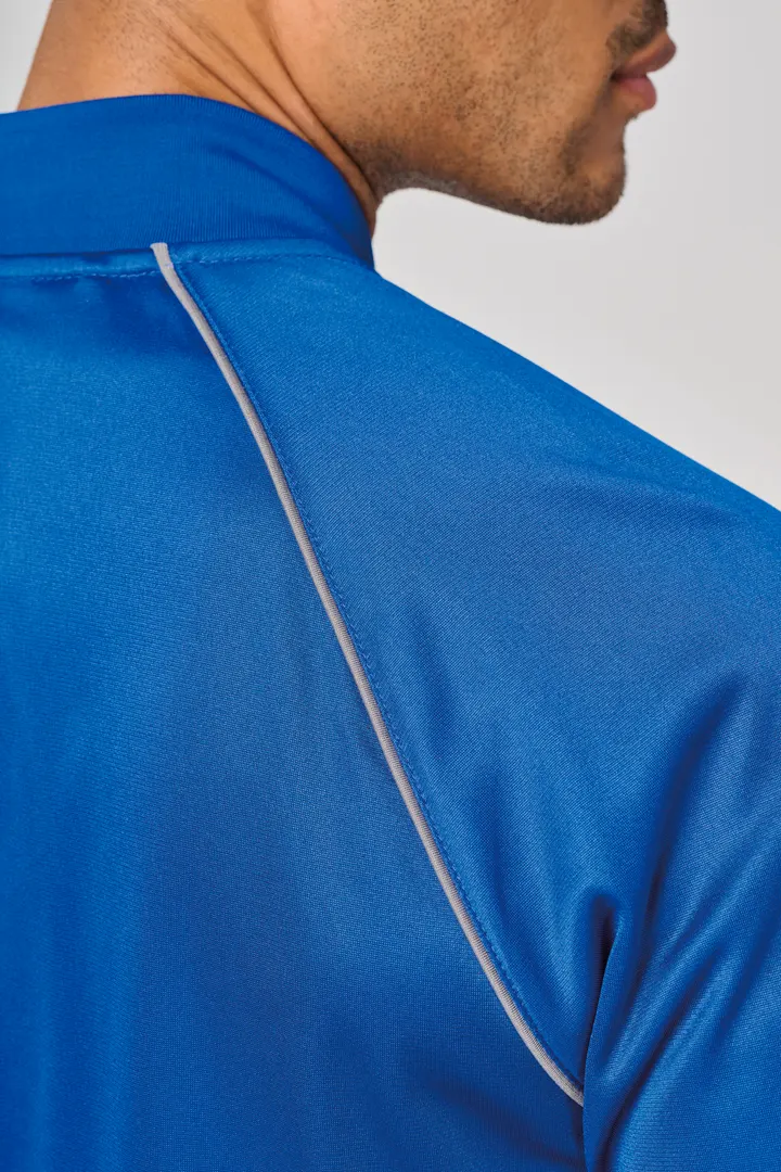 Unisex-Trainingsjacke mit Reißverschluss und Paspel 34