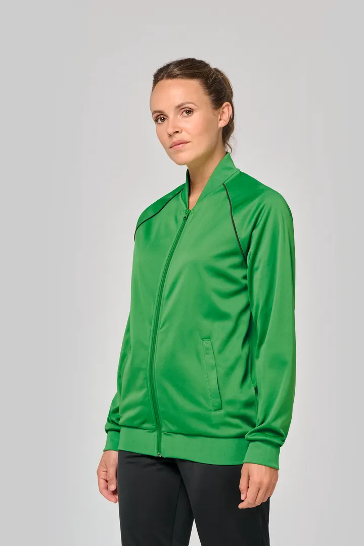 Unisex-Trainingsjacke mit Reißverschluss und Paspel 39