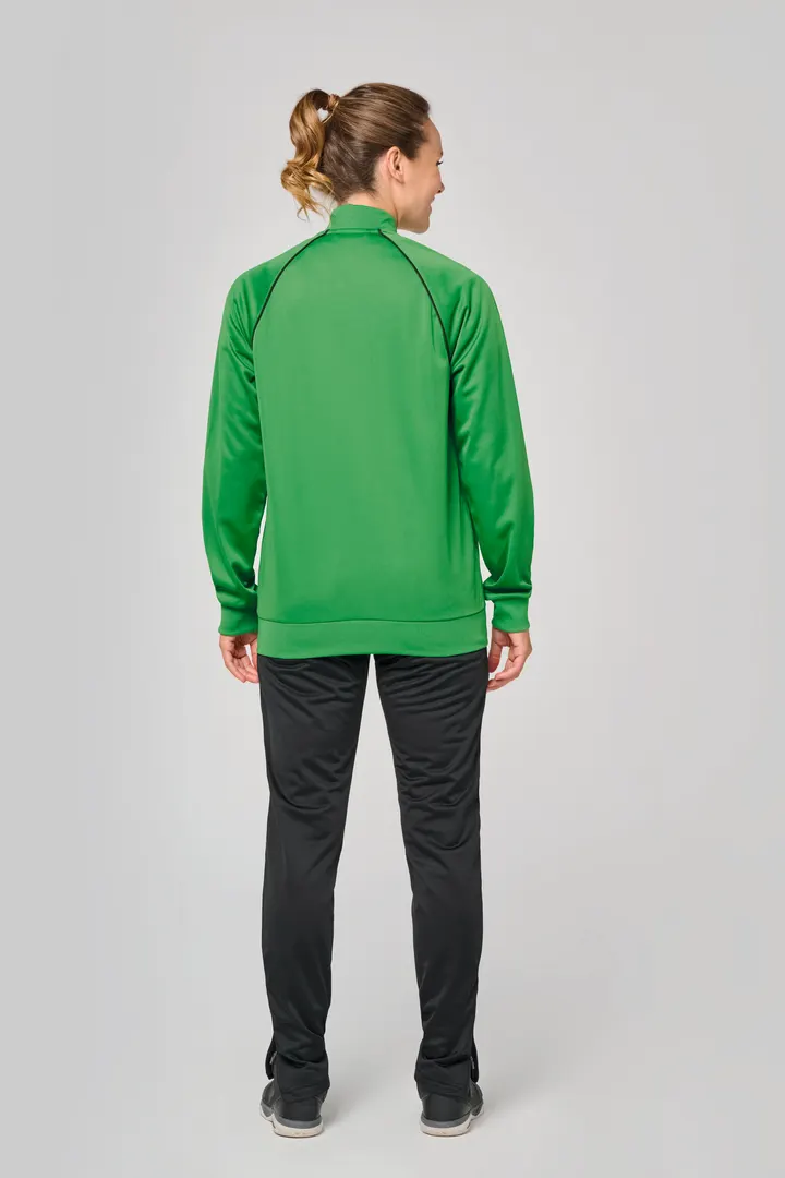 Unisex-Trainingsjacke mit Reißverschluss und Paspel 41