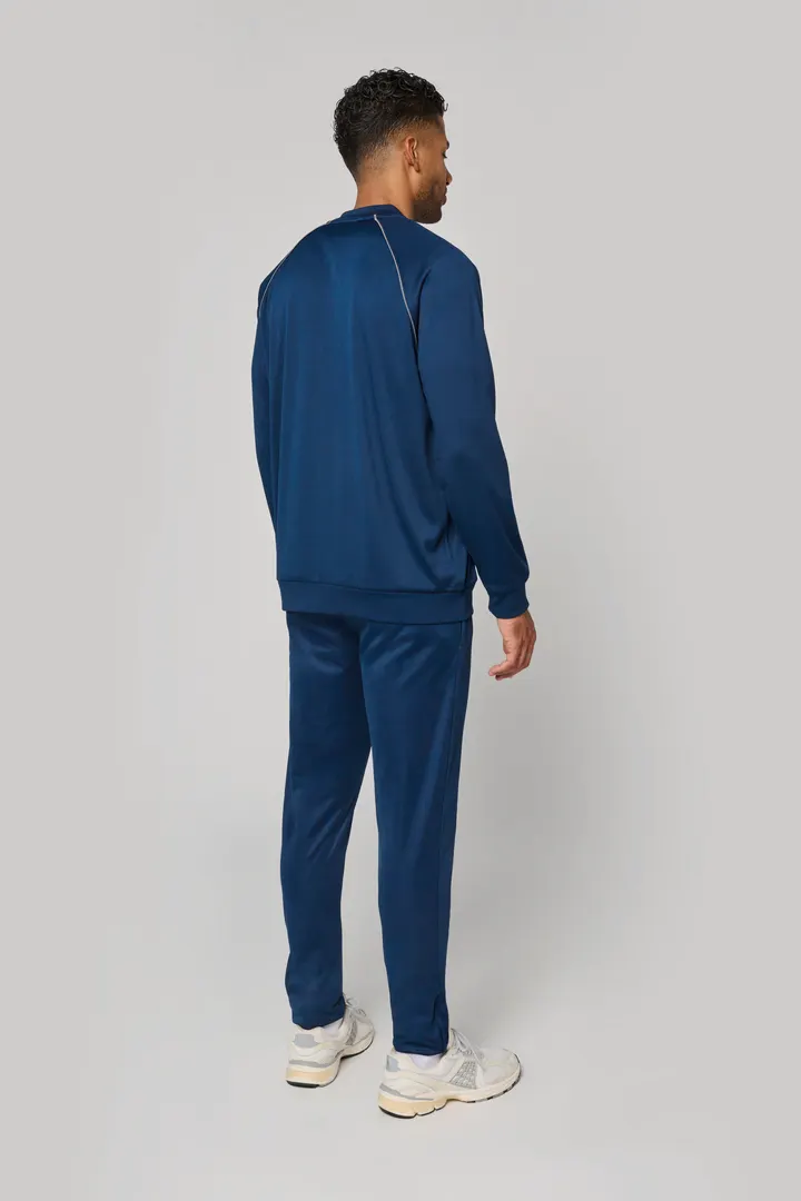 Unisex-Trainingsjacke mit Reißverschluss und Paspel 15