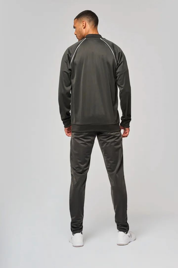 Unisex-Trainingsjacke mit Reißverschluss und Paspel 20
