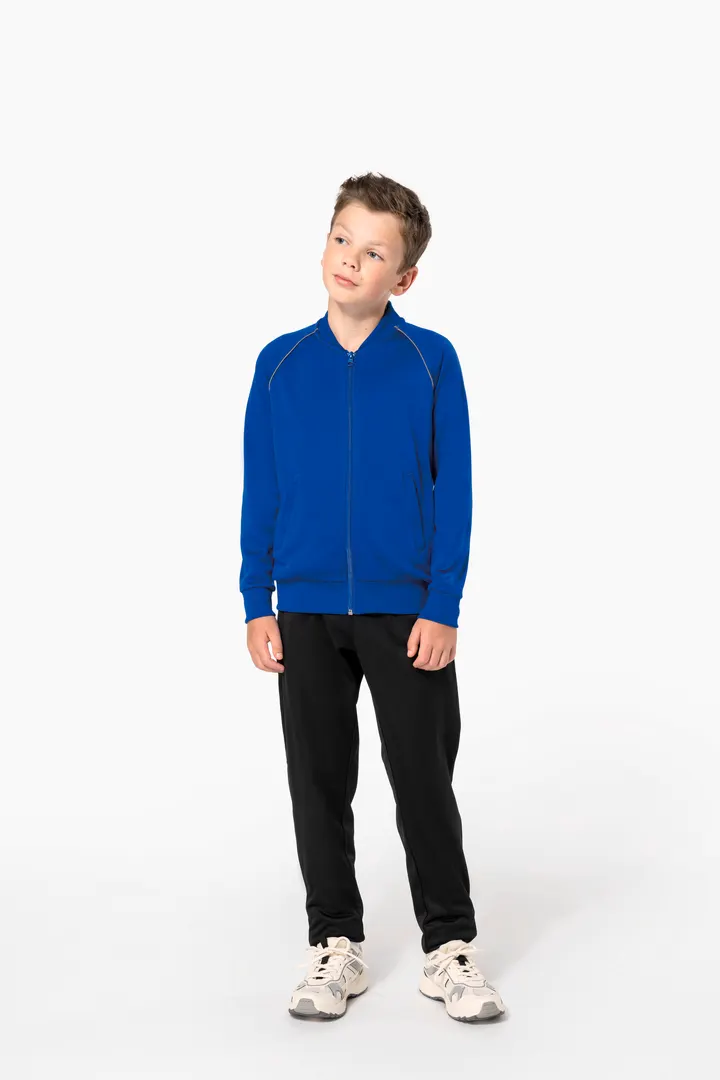 Veste de survêtement zippée avec liseré enfant 18