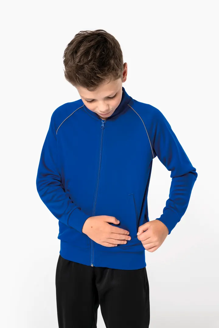 Veste de survêtement zippée avec liseré enfant 19