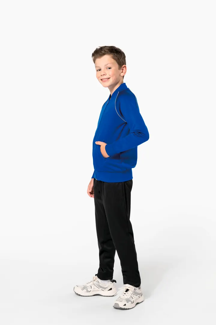Veste de survêtement zippée avec liseré enfant 21