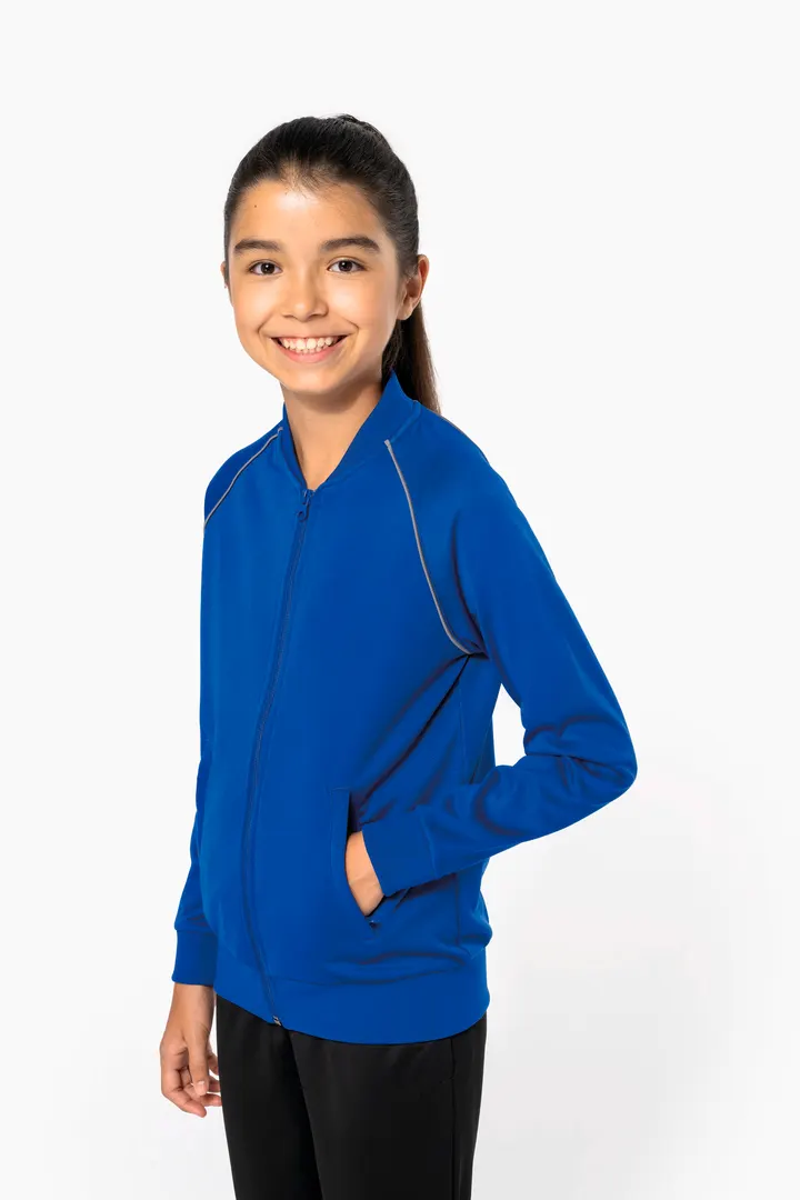 Veste de survêtement zippée avec liseré enfant 23