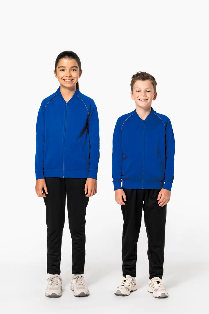 Veste de survêtement zippée avec liseré enfant 26