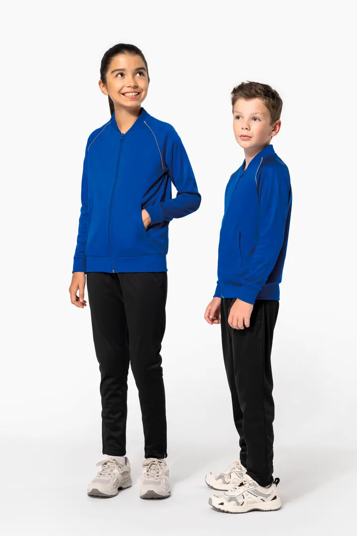 Veste de survêtement zippée avec liseré enfant 27