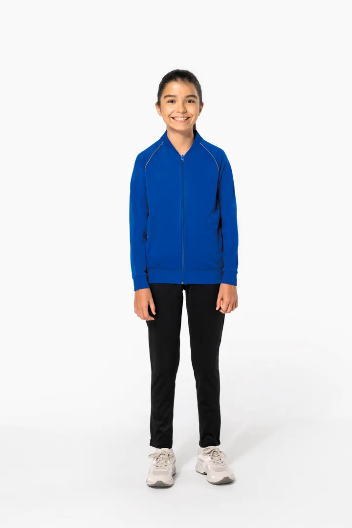 Veste de survêtement zippée avec liseré enfant 16