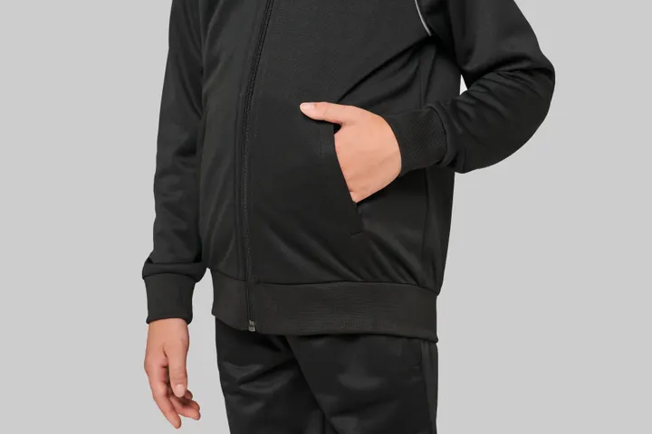Veste de survêtement zippée avec liseré enfant 14