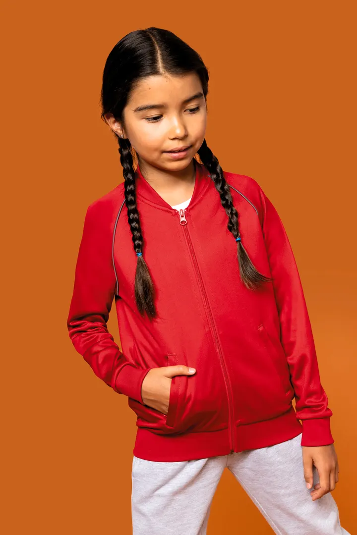 Veste de survêtement zippée avec liseré enfant 13