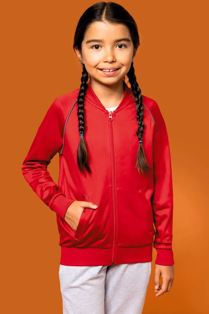 Veste de survêtement zippée avec liseré enfant 15