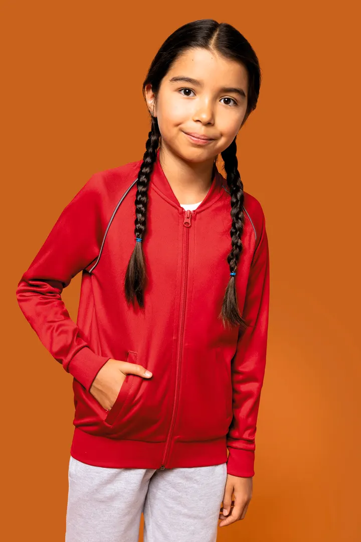 Veste de survêtement zippée avec liseré enfant 29