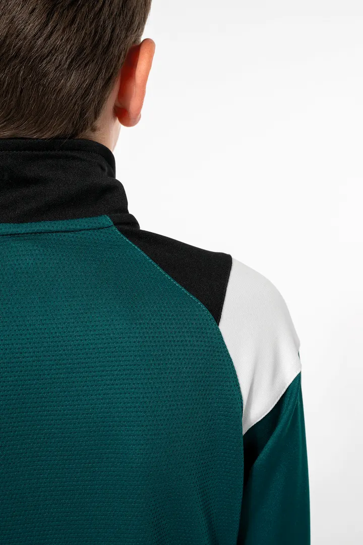 Kinder Trainings-Sweatshirt mit 1/4 Reißverschluss 6