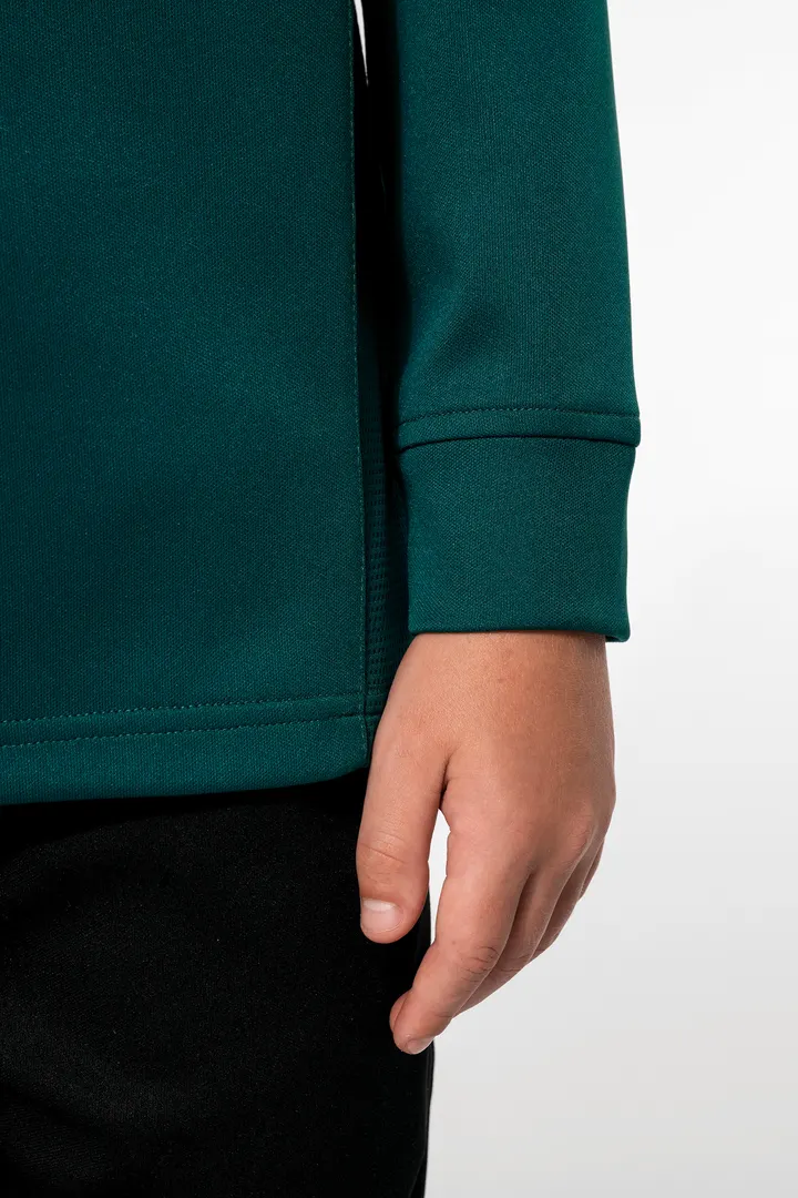 Kinder Trainings-Sweatshirt mit 1/4 Reißverschluss 9