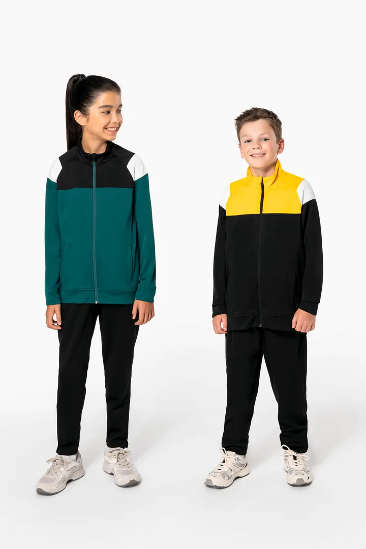 Kinder Trainingsjacke mit Reißverschluss 16