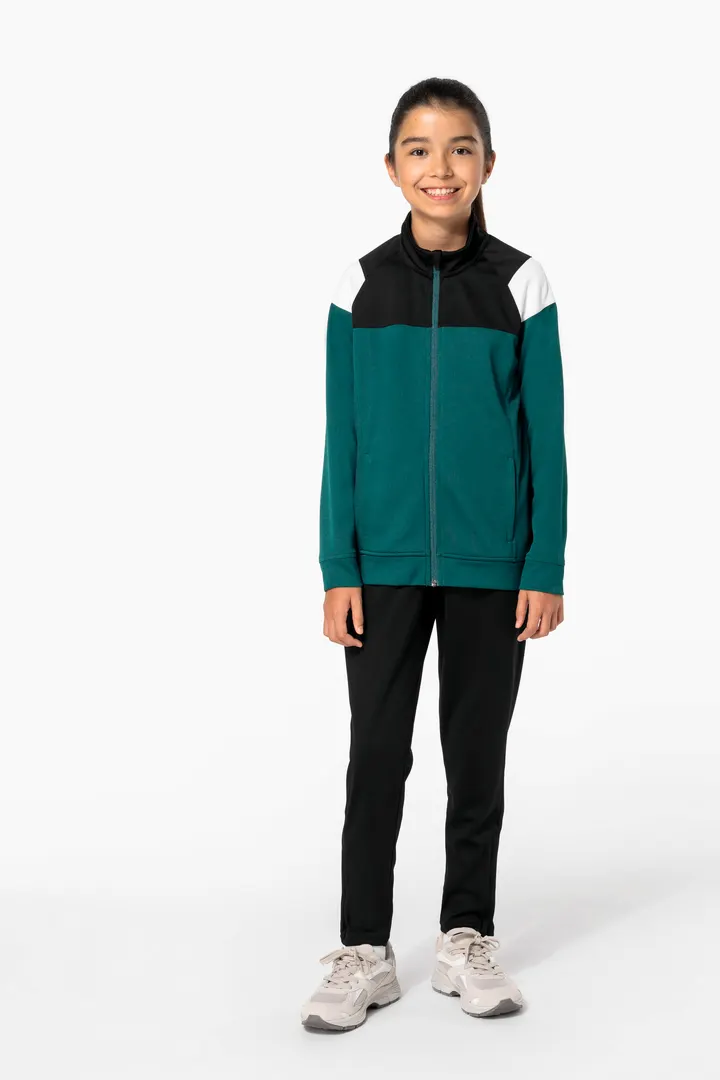 Kinder Trainingsjacke mit Reißverschluss