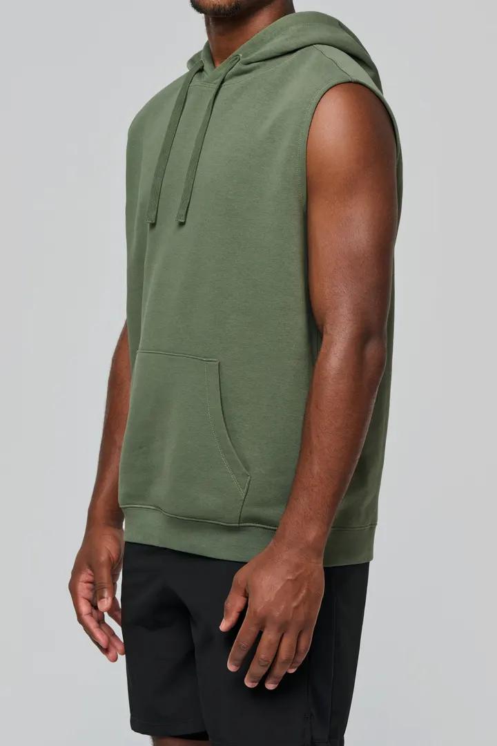 Unisex-Kapuzenpullover ohne Ärmel 4