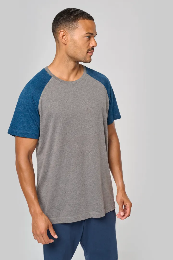 T-shirt triblend bicolore sport manches courtes unisexe 6