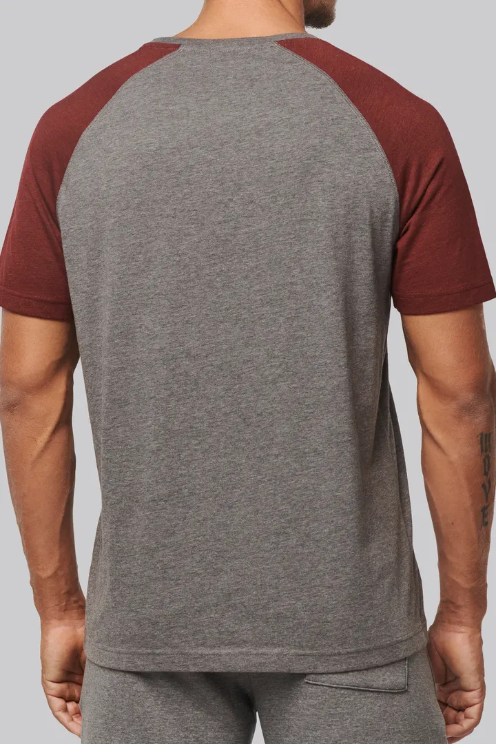 T-shirt triblend bicolore sport manches courtes unisexe 7