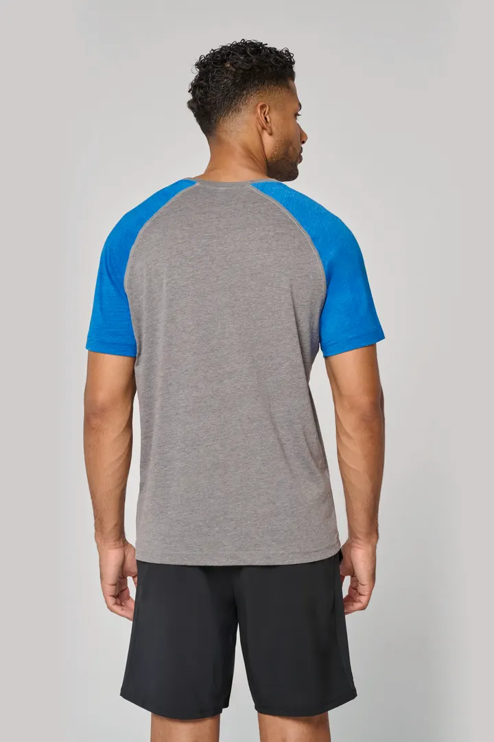 T-shirt triblend bicolore sport manches courtes unisexe 8