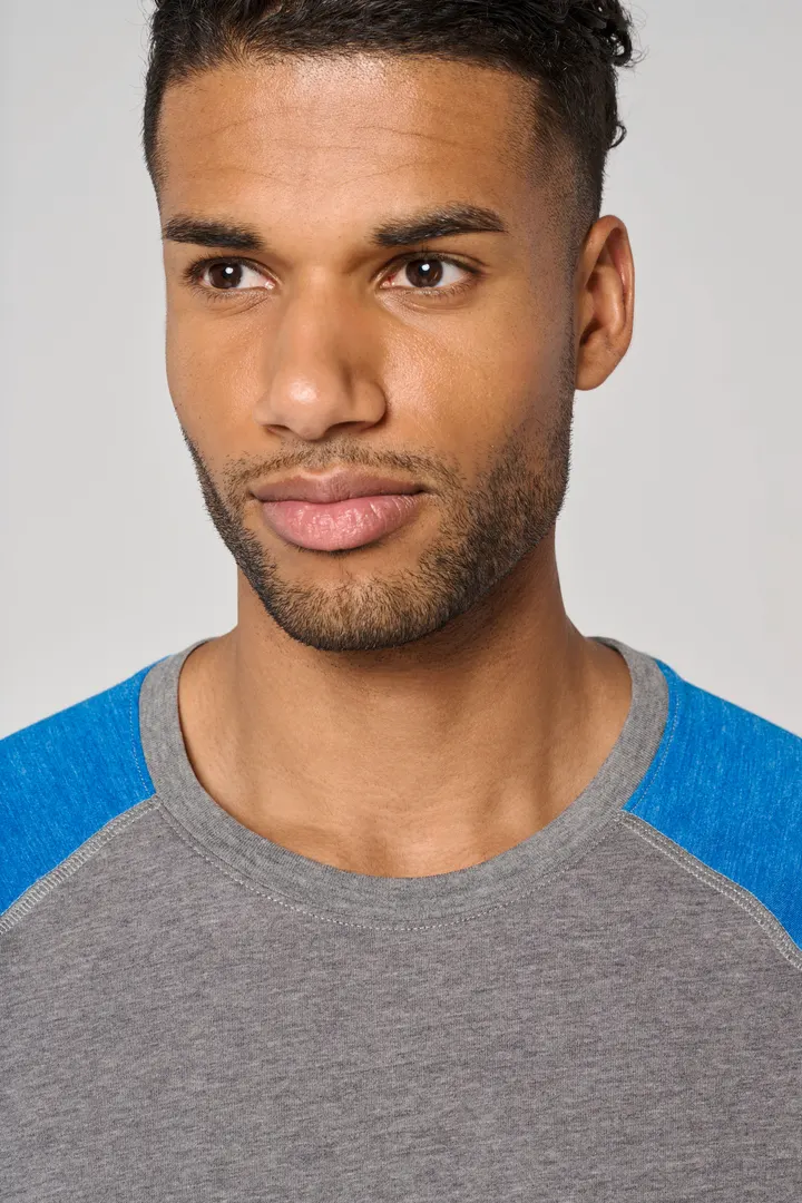T-shirt triblend bicolore sport manches courtes unisexe 14