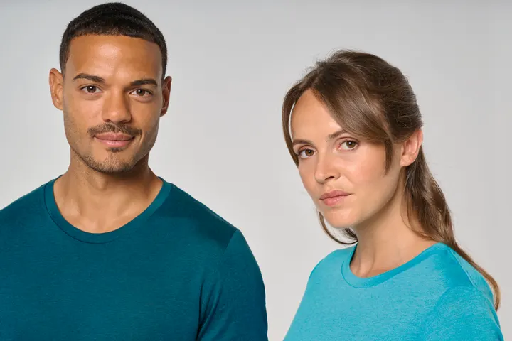 Damen-Triblend-Sportshirt mit Rundhalsausschnitt 24
