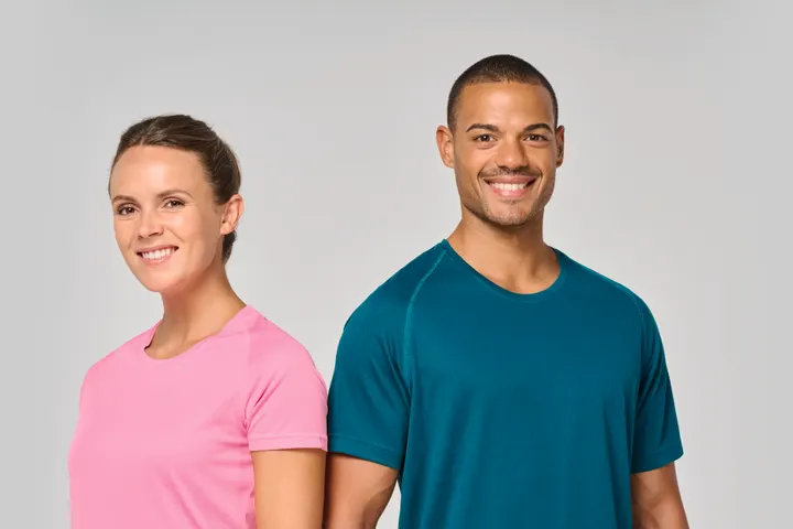 Herren-Sportshirt aus Recyclingmaterial mit Rundhalsausschnitt 43