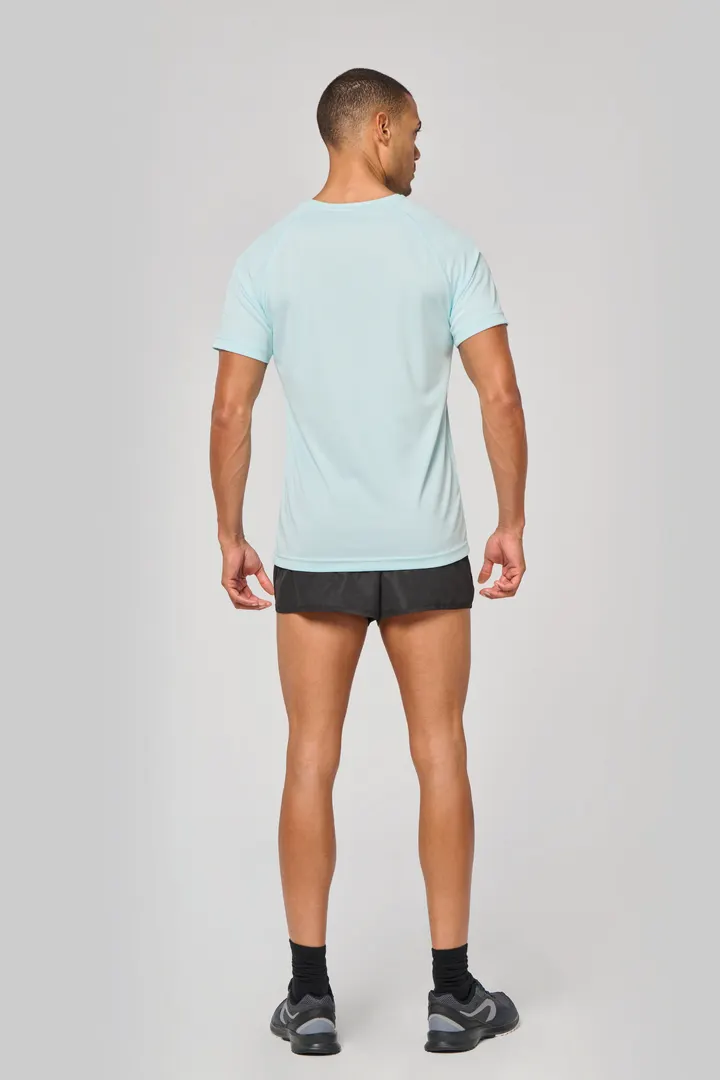 Herren-Sportshirt aus Recyclingmaterial mit Rundhalsausschnitt 46