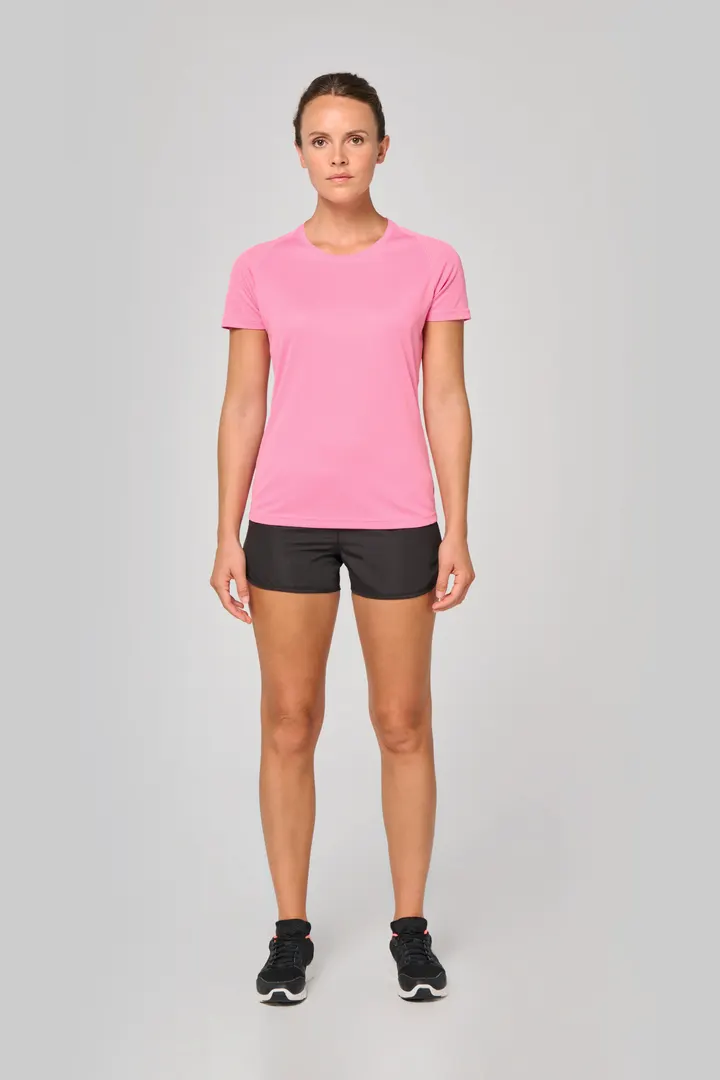 Damen-Sportshirt aus Recyclingmaterial mit Rundhalsausschnitt 12