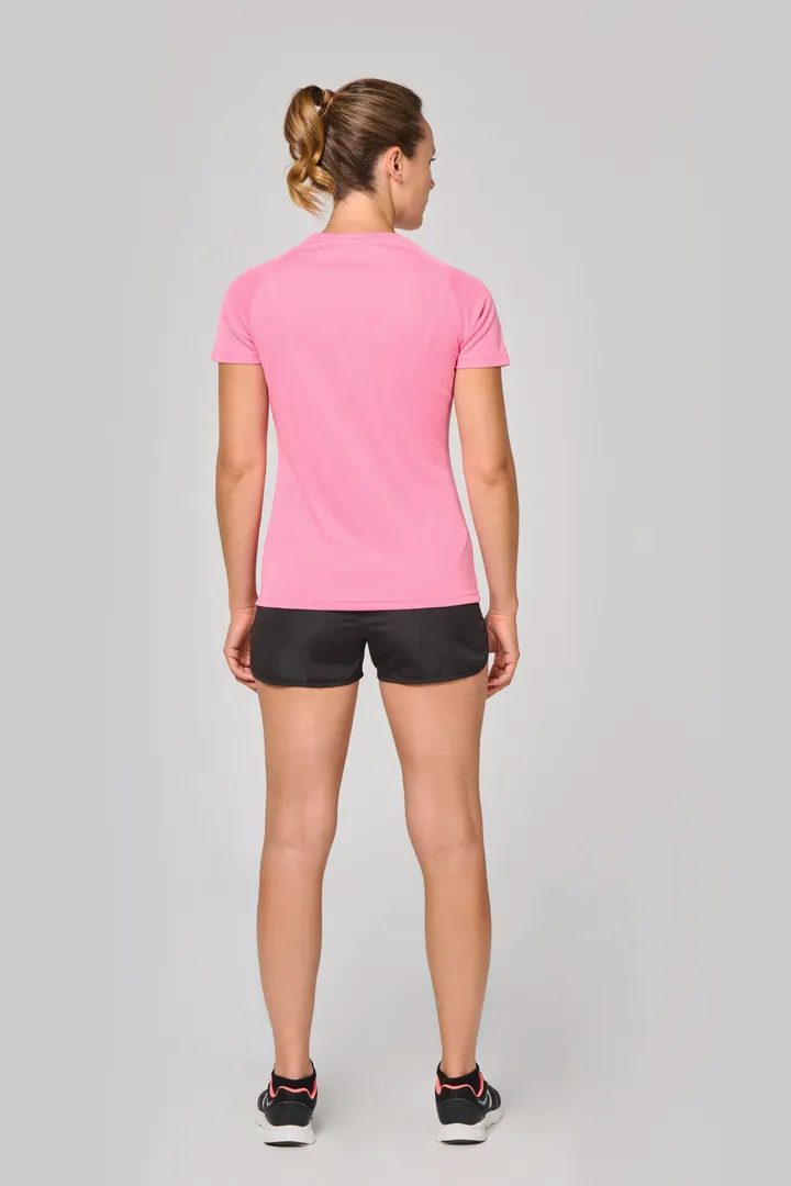 Damen-Sportshirt aus Recyclingmaterial mit Rundhalsausschnitt 15