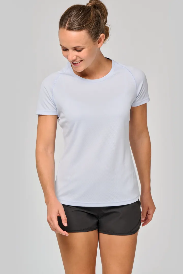 Damen-Sportshirt aus Recyclingmaterial mit Rundhalsausschnitt 20