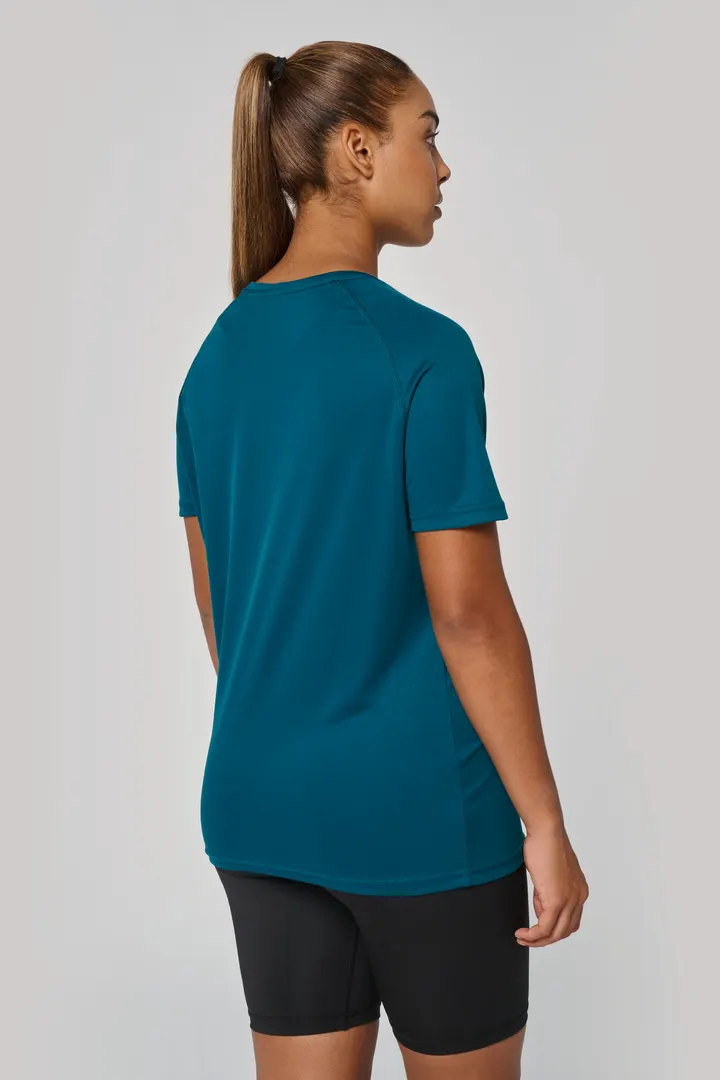 Damen-Sportshirt aus Recyclingmaterial mit Rundhalsausschnitt 14