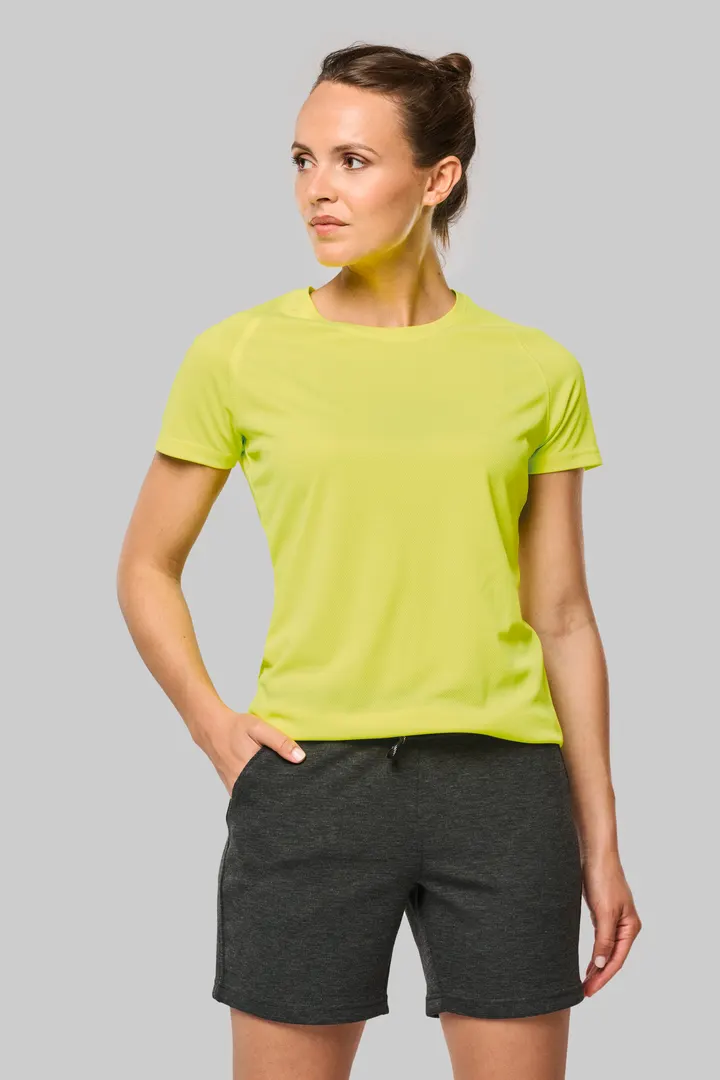 Damen-Sportshirt aus Recyclingmaterial mit Rundhalsausschnitt 2