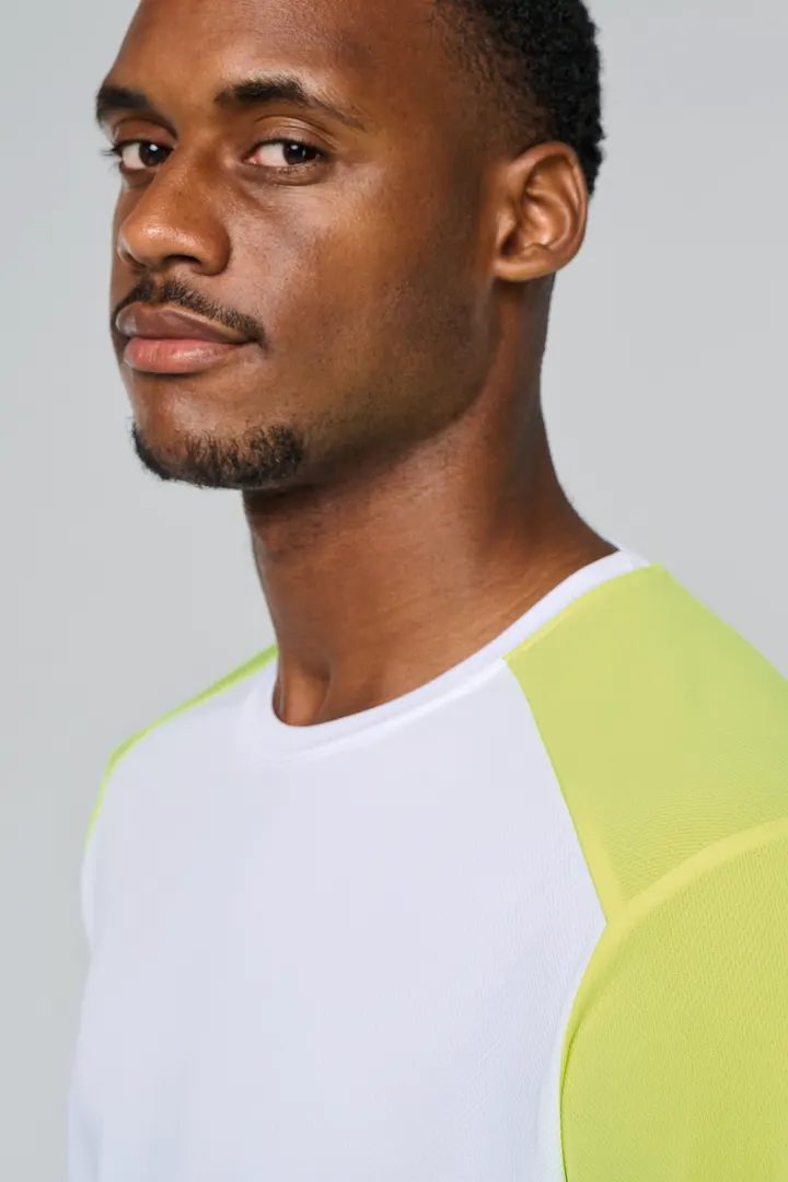 T-shirt de sport écoresponsable bicolore homme 2