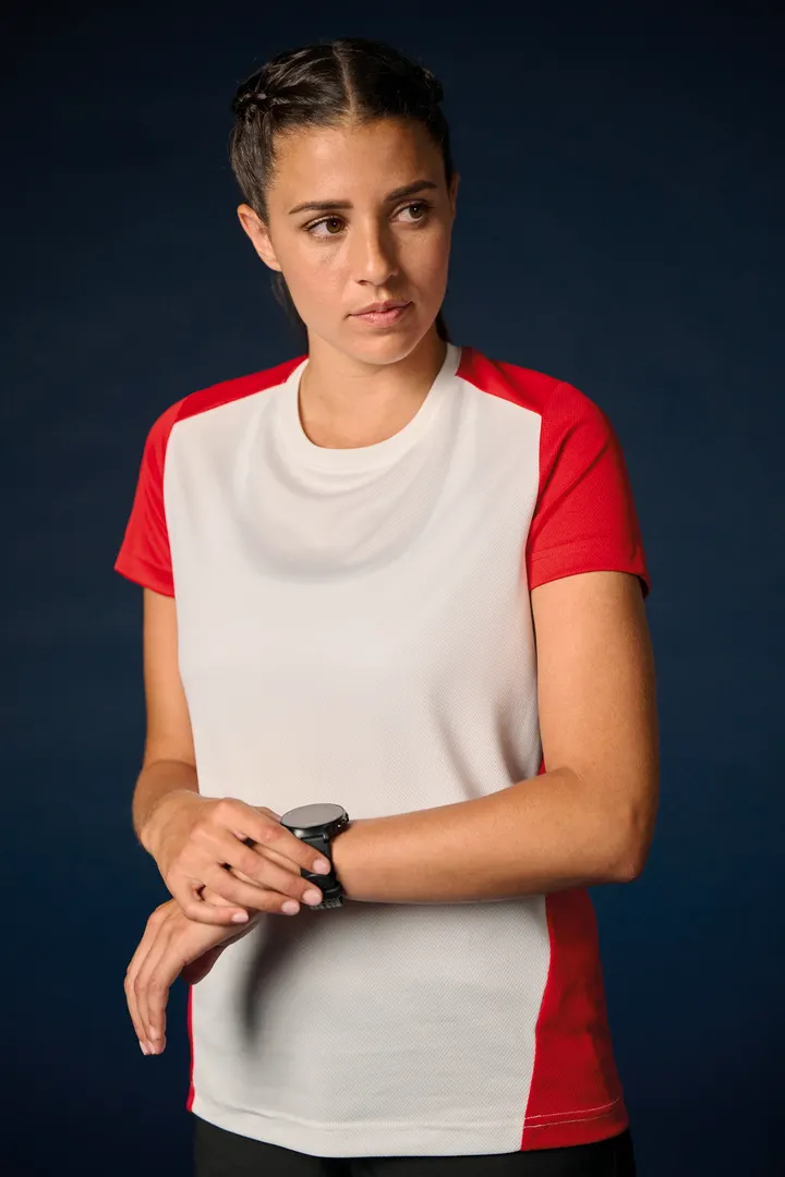 T-shirt de sport écoresponsable bicolore femme 5