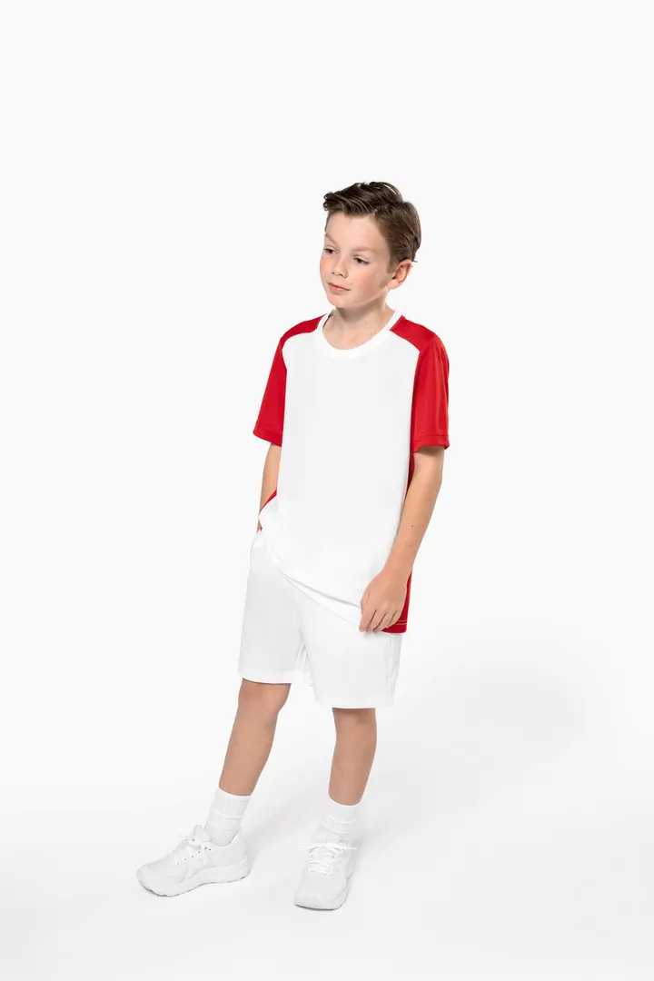 T-shirt de sport écoresponsable bicolore enfant 13