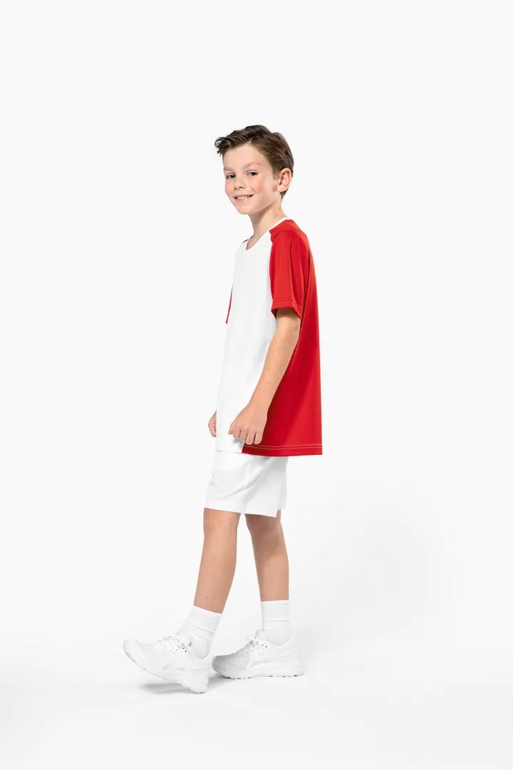 T-shirt de sport écoresponsable bicolore enfant 14